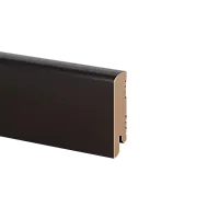 Плинтус МДФ K-02 Глубокий Черный - Интернет магазин «Napolich»